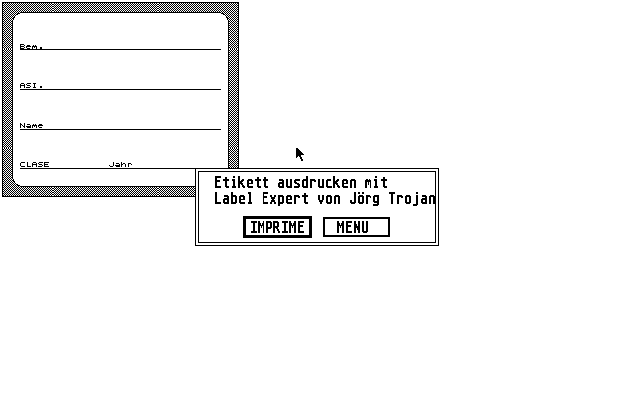 Label Expert atari screenshot